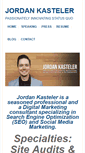 Mobile Screenshot of jordankasteler.com